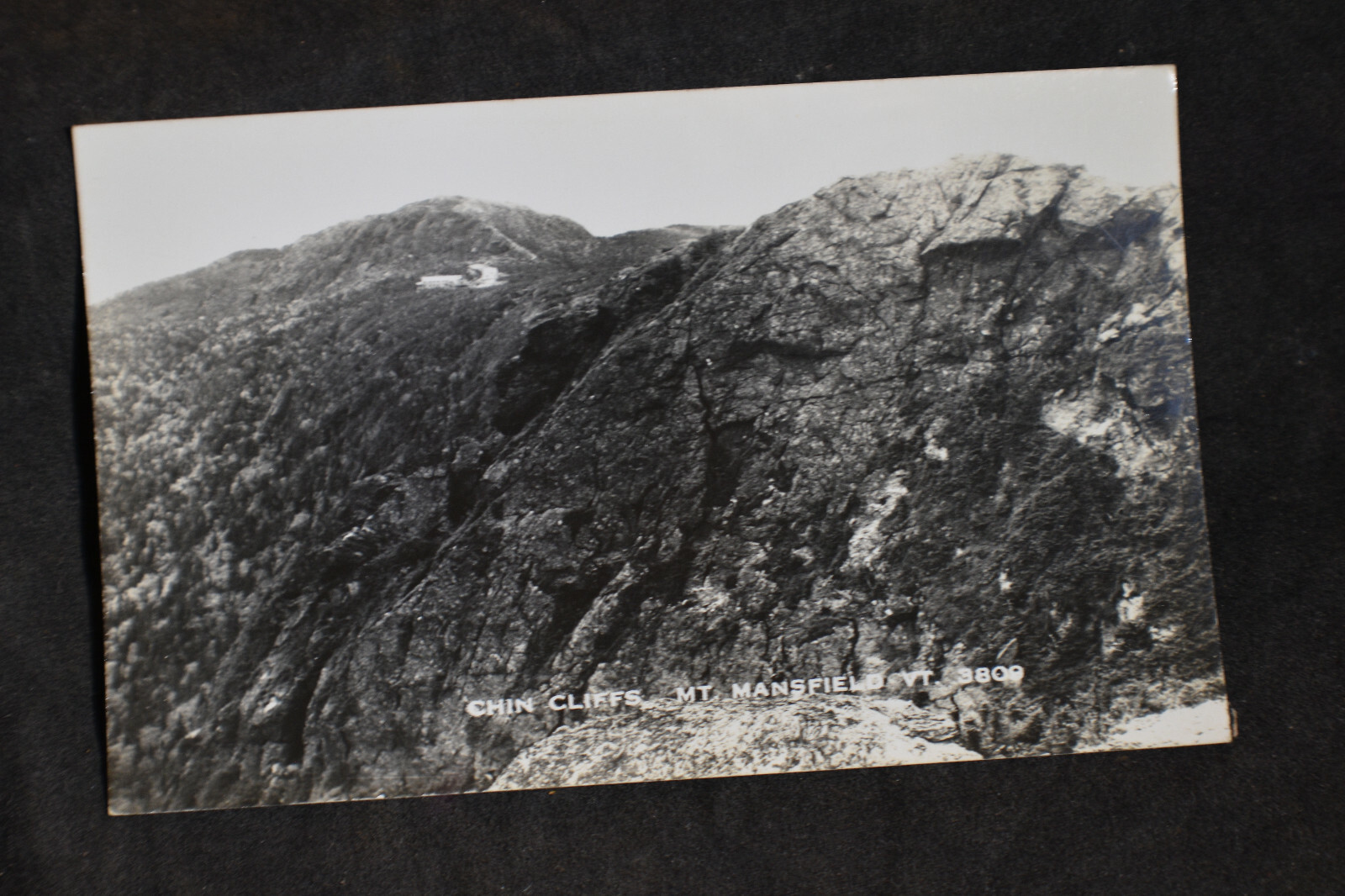 RPPC Chin Cliffs - Mt Mansfield Vermont Postcard