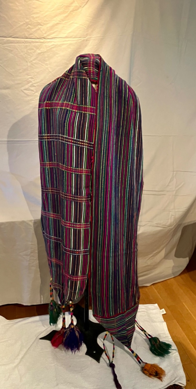 VINTAGE GUATEMALAN HANDWOVEN HEADSCARF NEBAJ