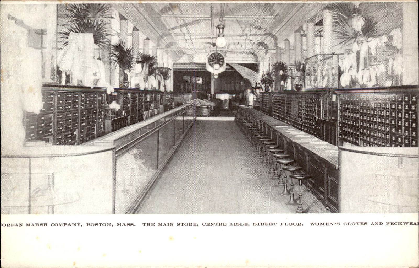 Boston MA Department Store Interior c1900s-10s Vintage Postcard bhn