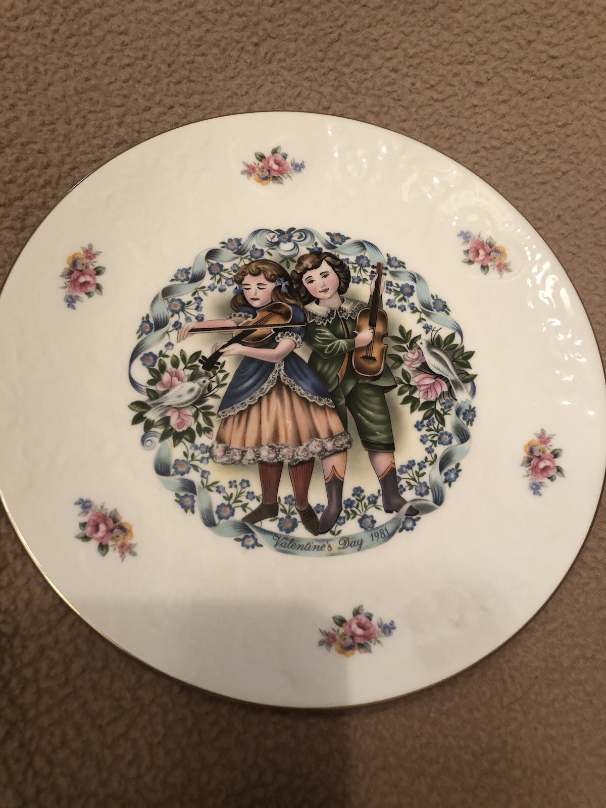 Royal Doulton My Valentine Plate 1980 