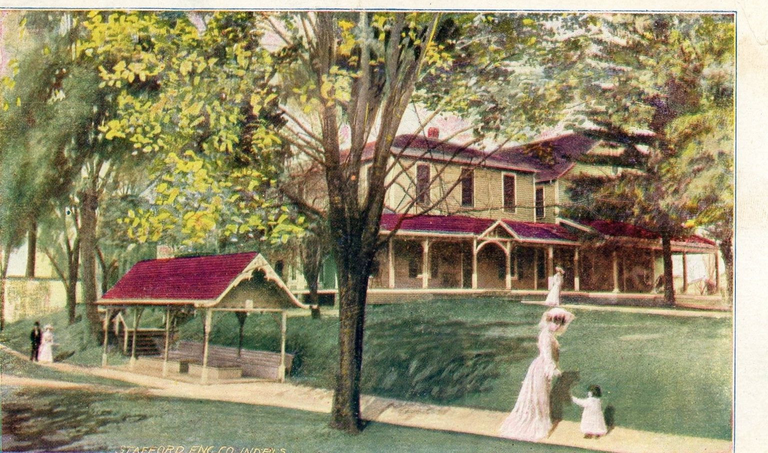 Postcard Early View of The Spiceland Sanitarium, Spiceland, IN. L8 Postcard Early View of The Spiceland Sanitarium, Spiceland, IN. L8
