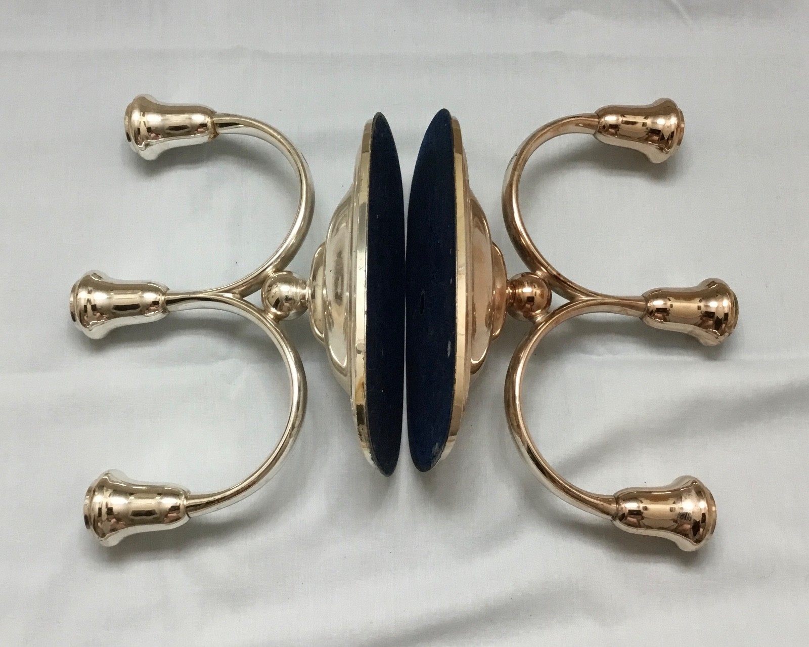 Elegant Vintage Silver Plated 3 Arm Candelabra Made in West Germany