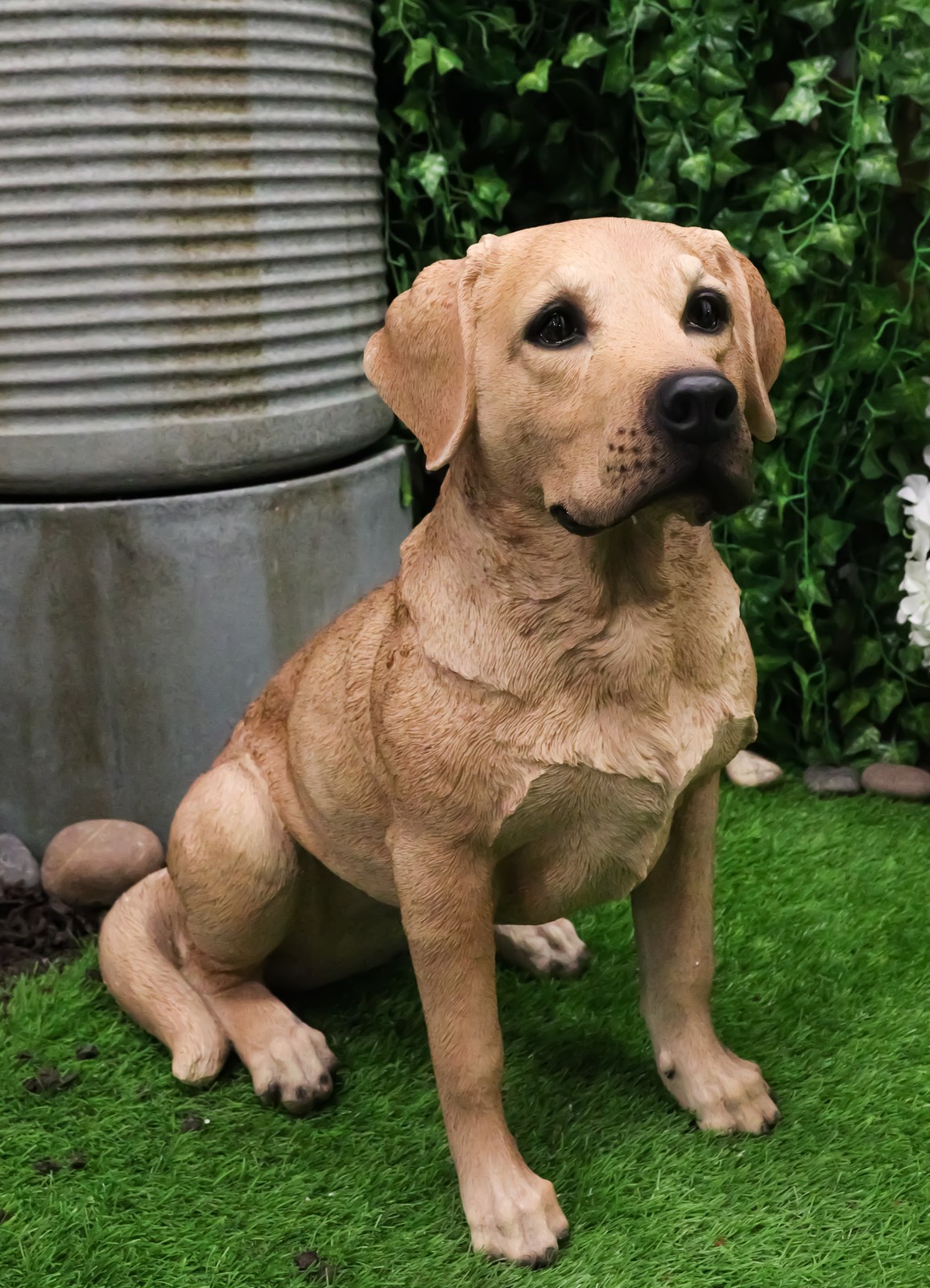 Large Realistic Lifelike Yellow Labrador Retriever Statue 21 Large Realistic Lifelike Yellow Labrador Retriever Statue 21