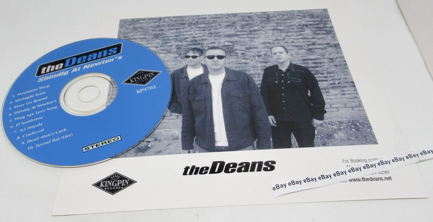 The Deans Rockabilly Band Chicago Illinois Photograph and Compact Disc LOT of 2