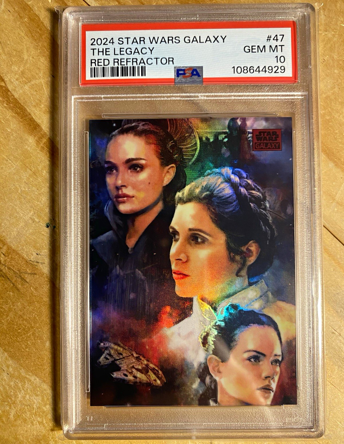 2024 Topps Chrome Star Wars Galaxy The Legacy #47 Red Refractor 5/5 PSA 10
