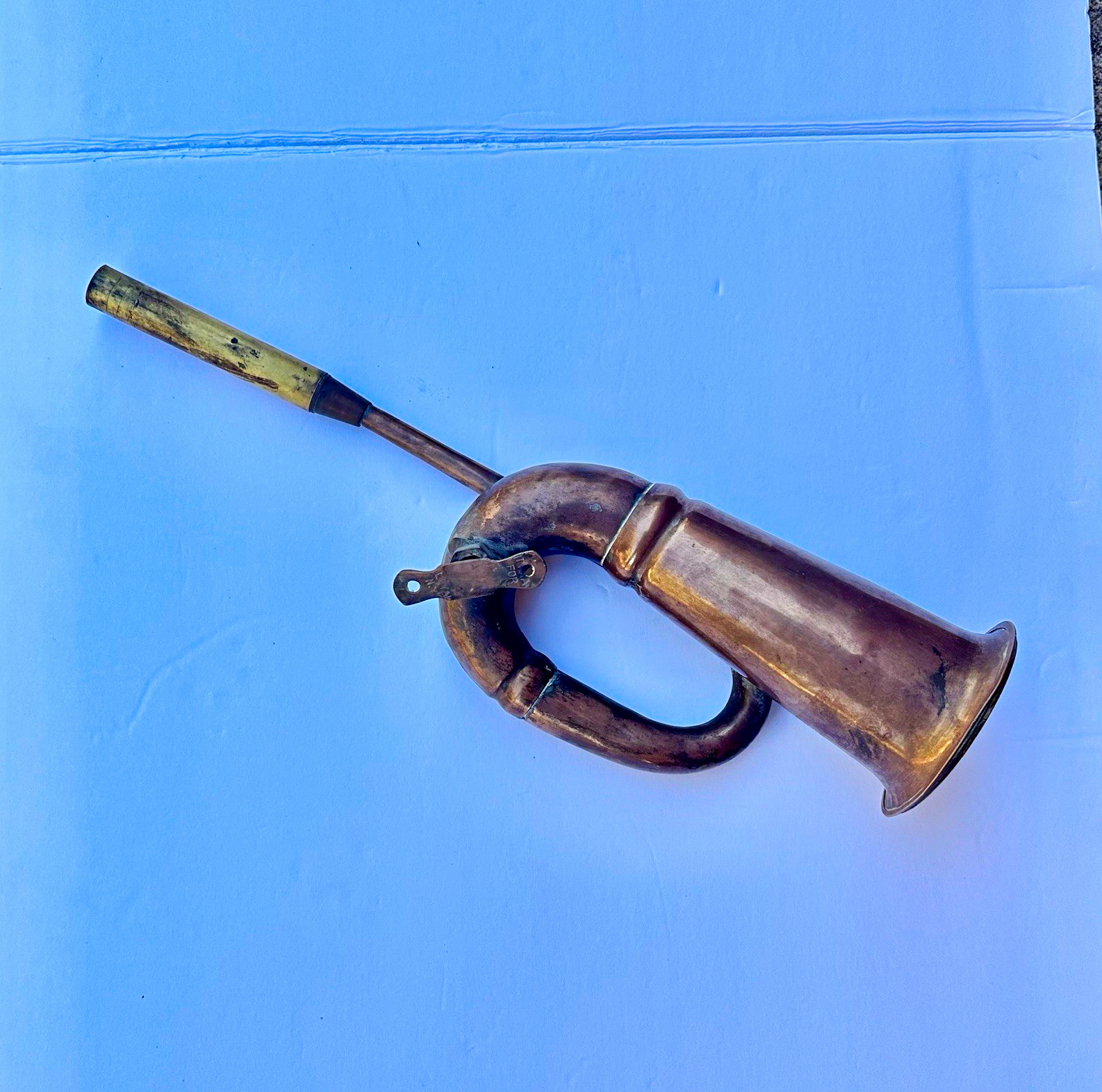 Vintage Brass Bulb Car Horn Antique Auto Taxi Bugle Model T Ford; works no bulb