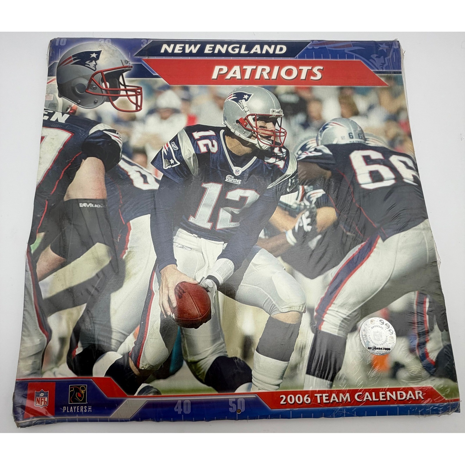 New England Patriots 2006 Team Calendar Tom Brady John F Turner NFL Sealed K110 New England Patriots 2006 Team Calendar Tom Brady John F Turner NFL Sealed K110