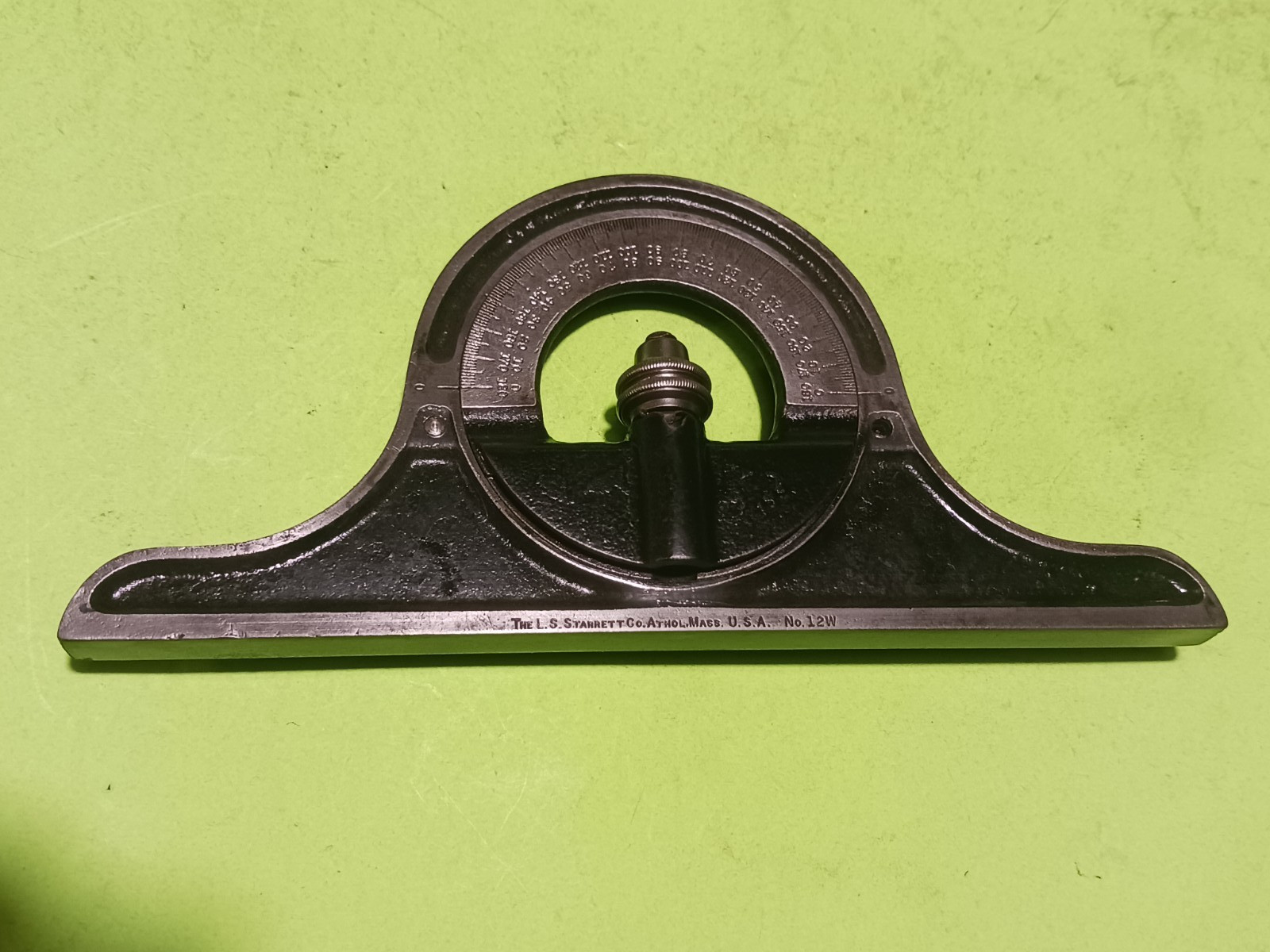 STARRETT NO. 12W PROTRACTOR WORKS GREAT GOOD CONDITION