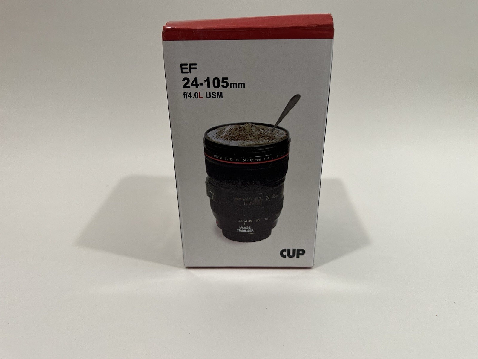 Canon Camera Zoom Lens EF 24-105mm Stainless Steel Travel Mug Cup 12oz Brand New