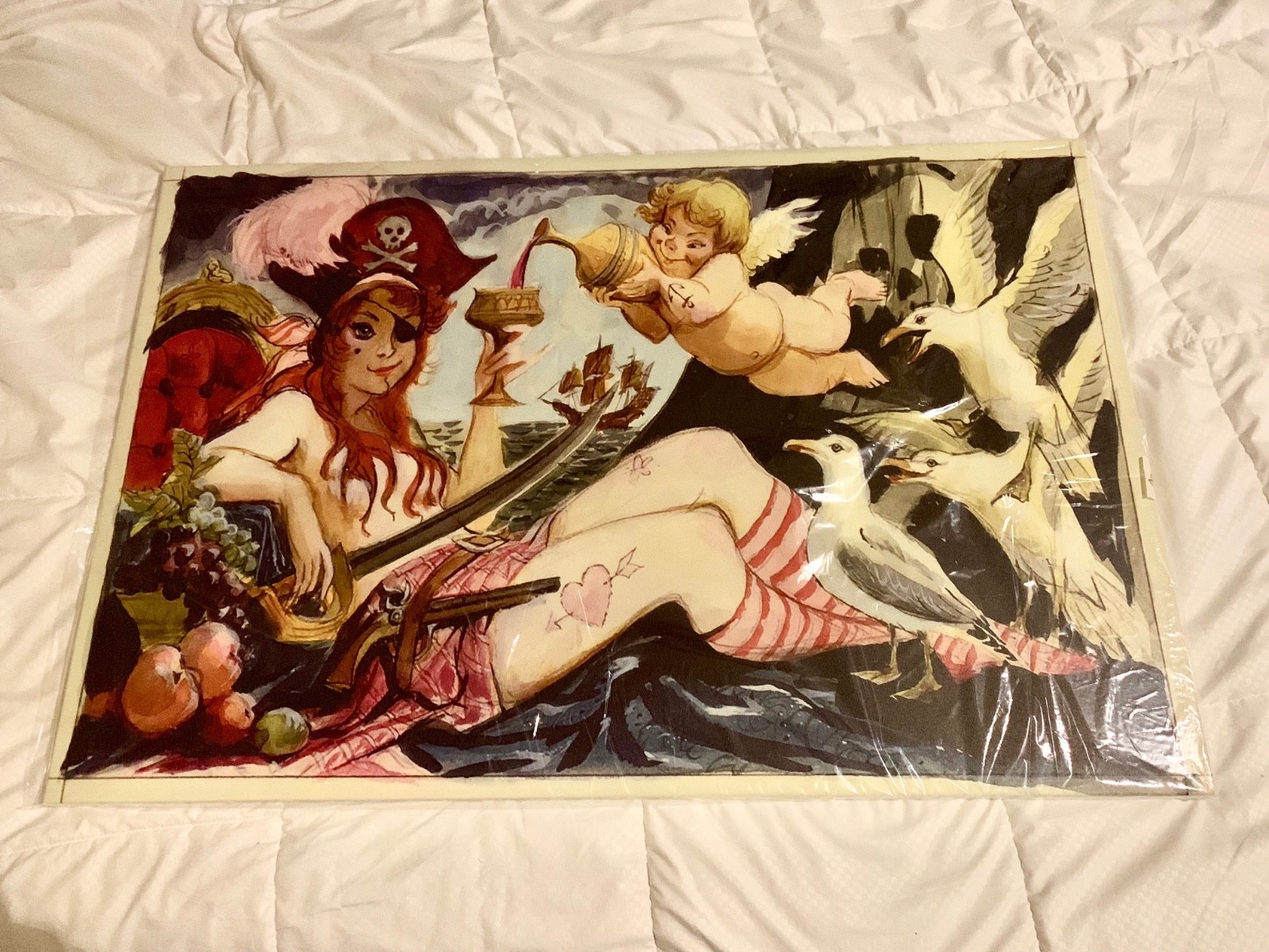 24x36 Marc Davis Pirates of the Caribbean We Wants Redhead giclee Disneyland D23