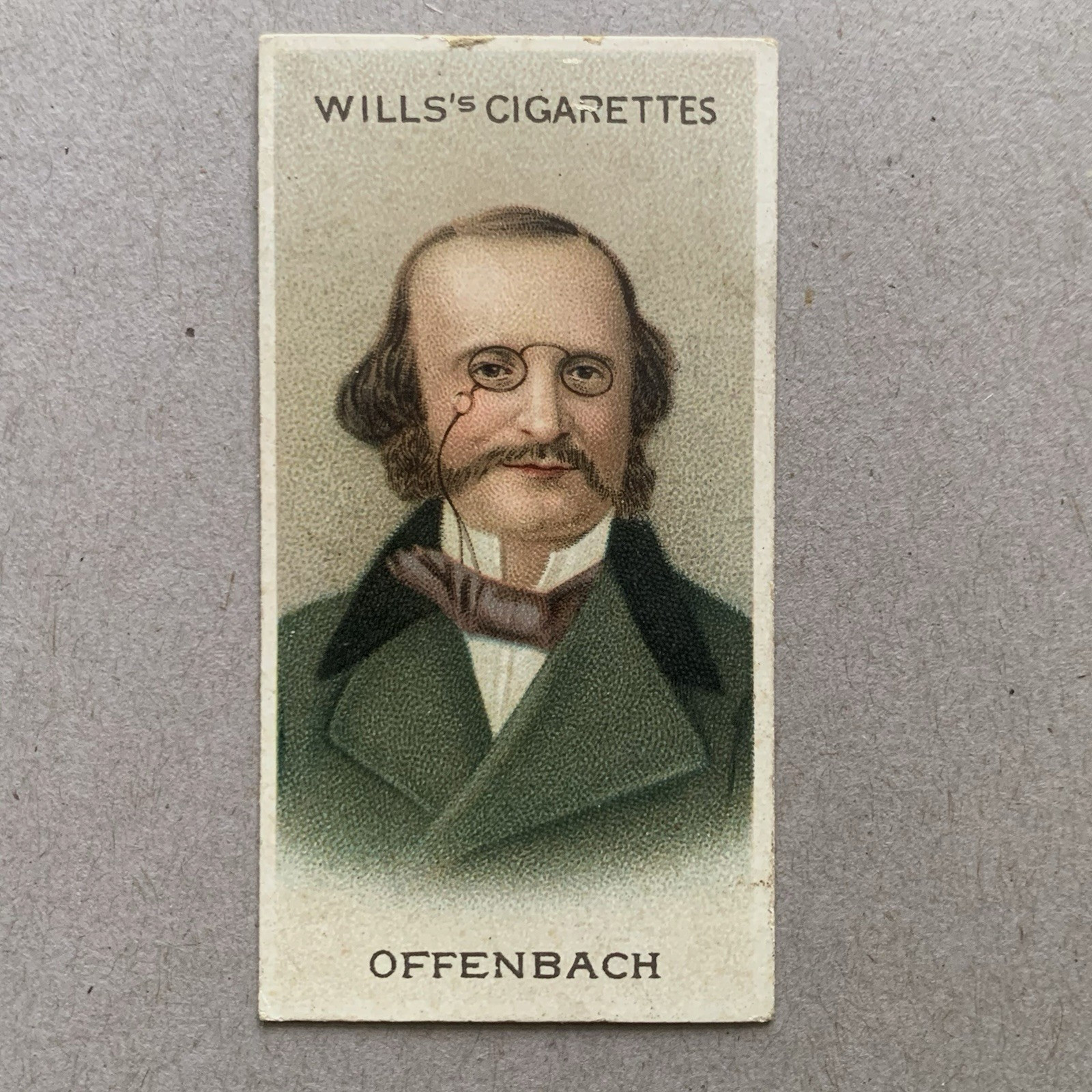 Jacques Offenbach Musical Celebrities #18 1911 Wills Cigarette Tobacco Card