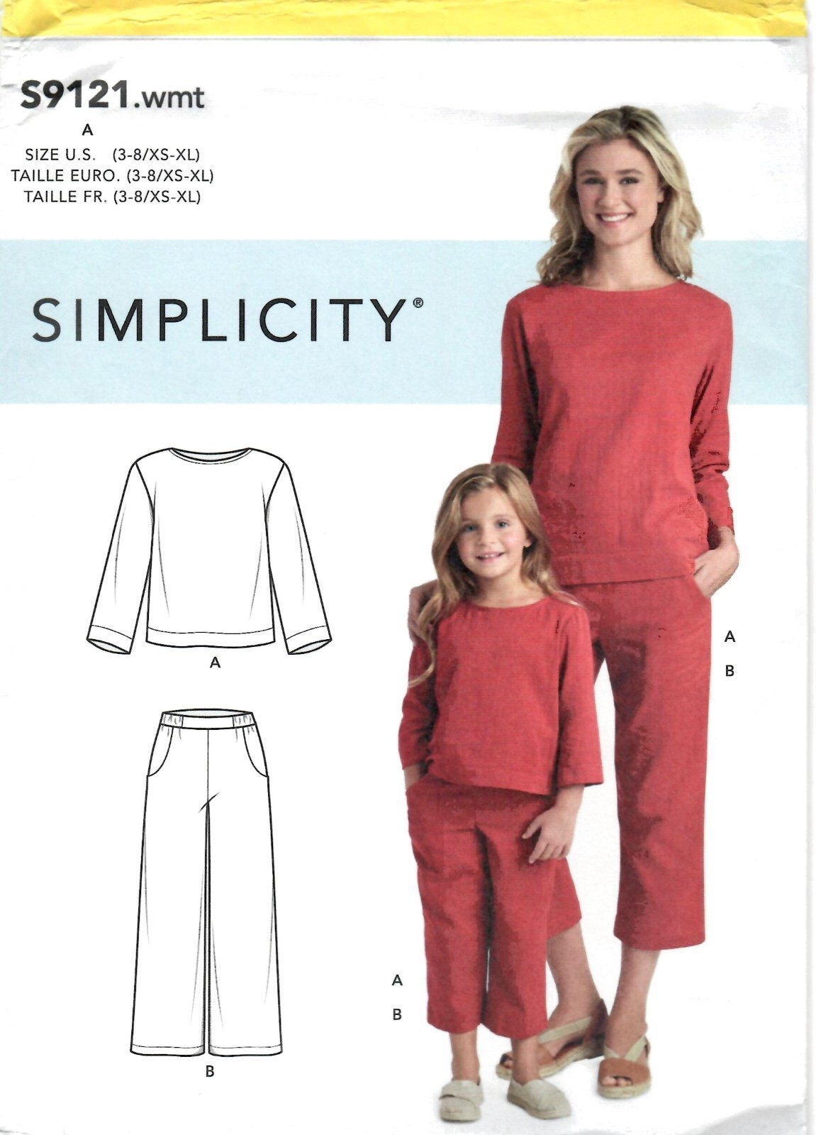 Simplicity Pattern - S9121 - Sizes 3-8/XS-XL