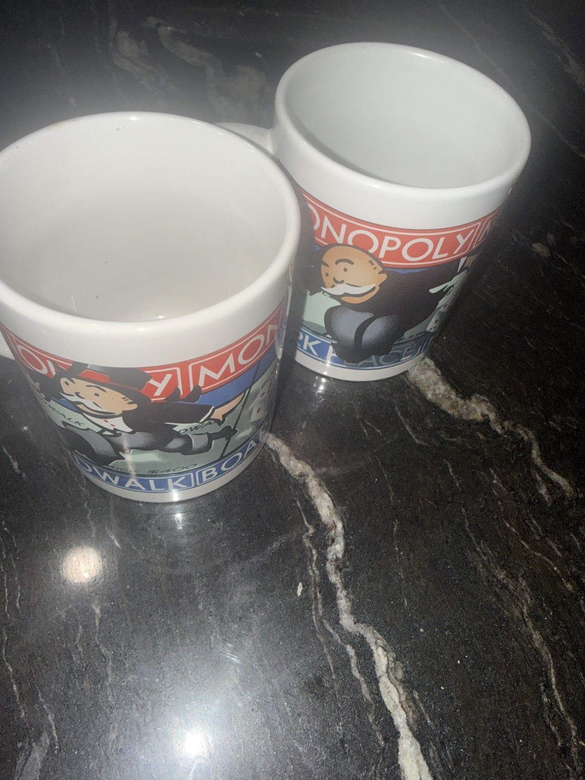 A Pair Of Monopoly Coffee Mugs Cups