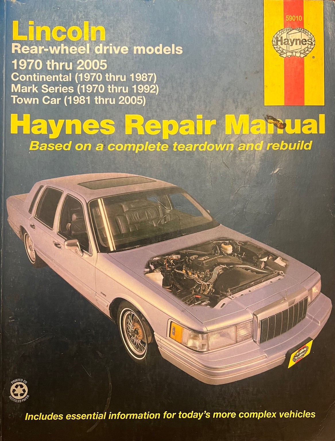Lincoln Rear-Wheel Drive Haynes Repair Manual 1970-2005
