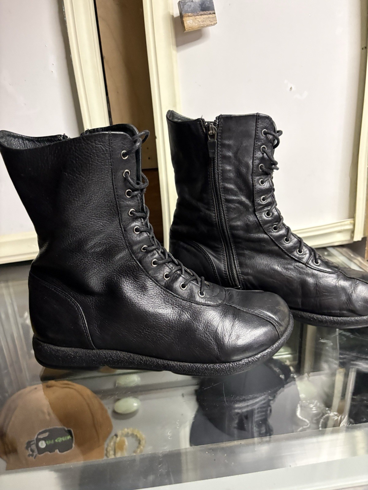 Vintage Y2K-era Camper Wrestling / Boxing Boots