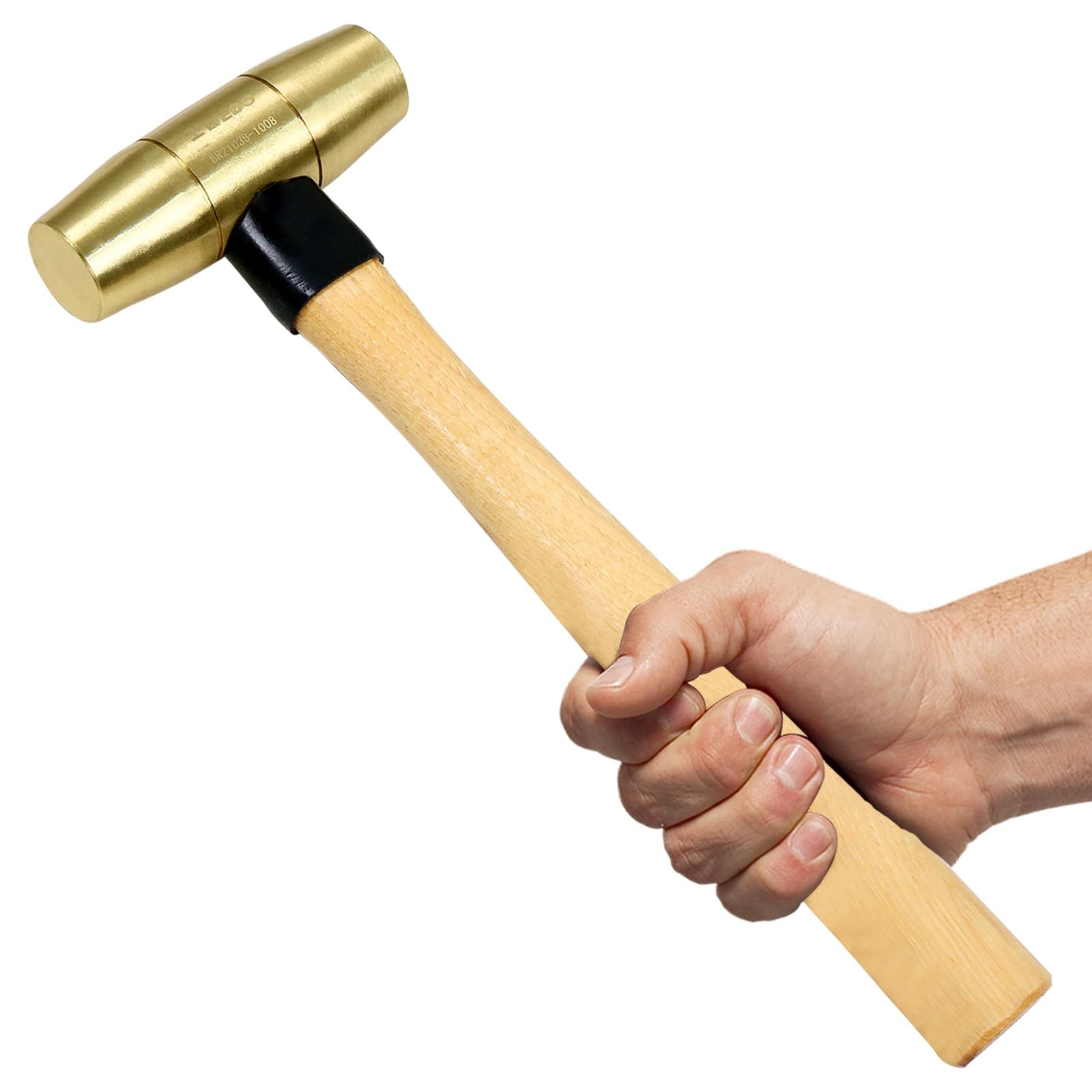 WEDO Brass Hammer with Wooden Handle for Safe Non-Sparking Home Improvement T... WEDO Brass Hammer with Wooden Handle for Safe Non-Sparking Home Improvement T...