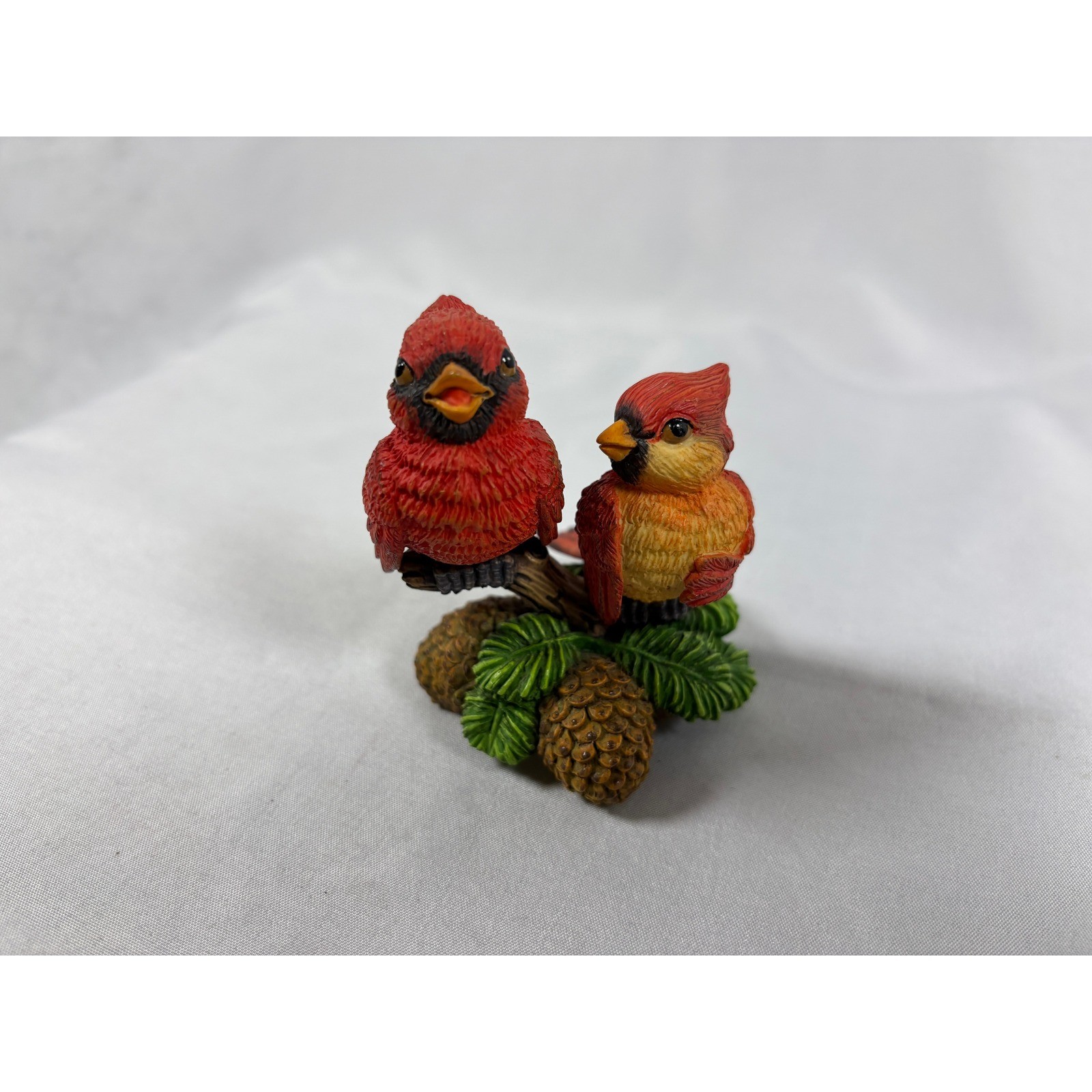 Vintage 1996 Endless Love Songs Cardinal Bird Figurine Garden Romances Resin