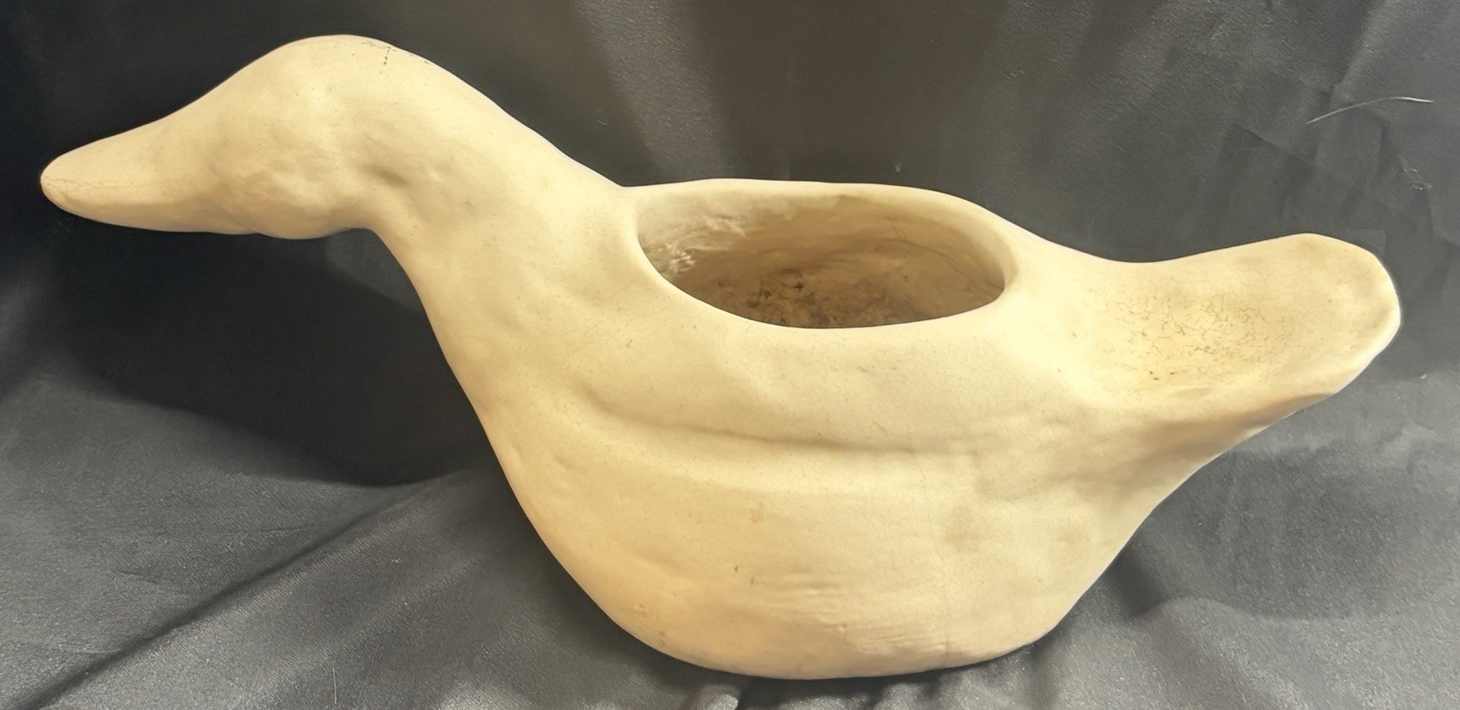Duck Shaped Heavy Planter 15” Length