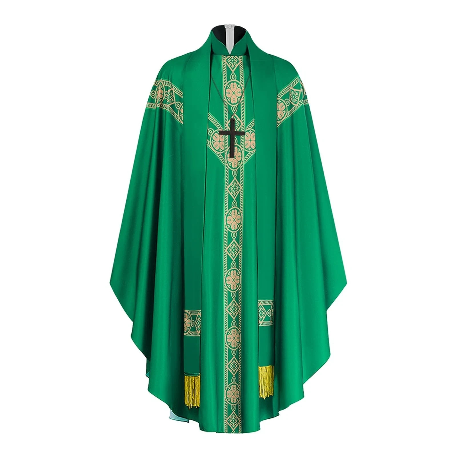 Church Catholic Priest Chasubles Vestments, Robe Chasuble Mass Round Collar R Church Catholic Priest Chasubles Vestments, Robe Chasuble Mass Round Collar R