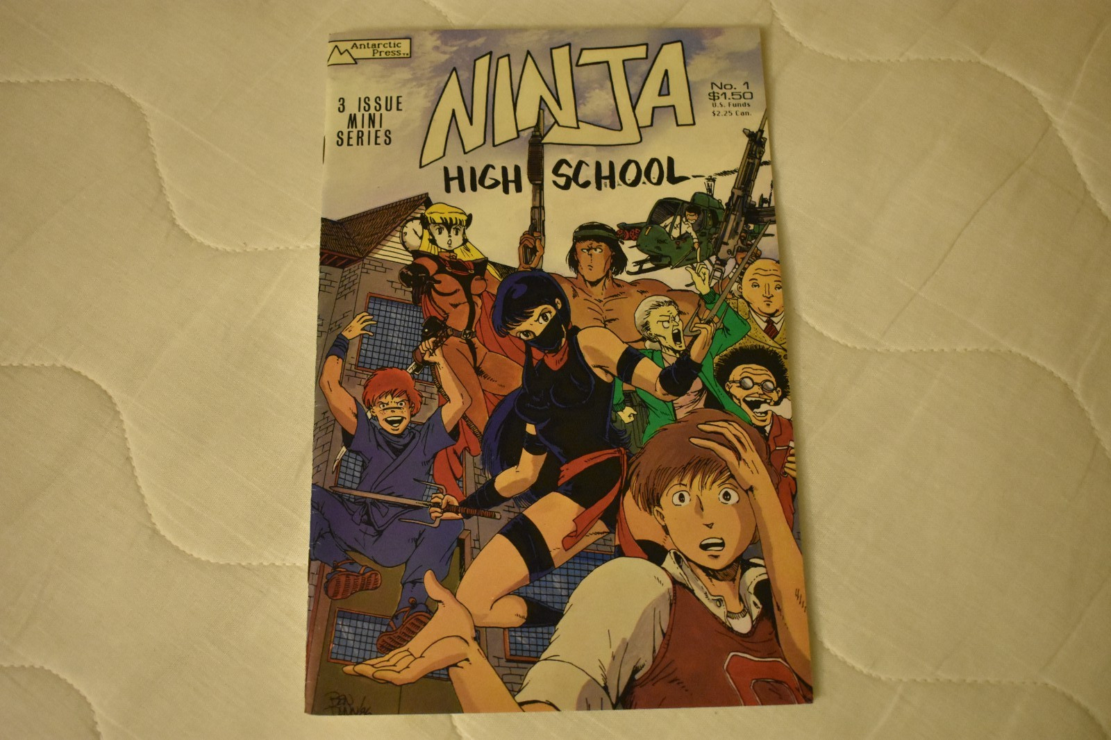 Ninja High School #1 (vf) , 1987, Antarctic Press comic, Benn Dunn art