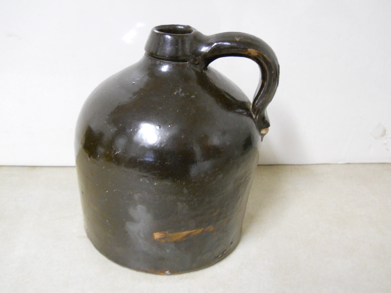 Vintage Primitive Stoneware Crock Jug Brown Cider Moonshine Farmhouse Decor Vintage Primitive Stoneware Crock Jug Brown Cider Moonshine Farmhouse Decor
