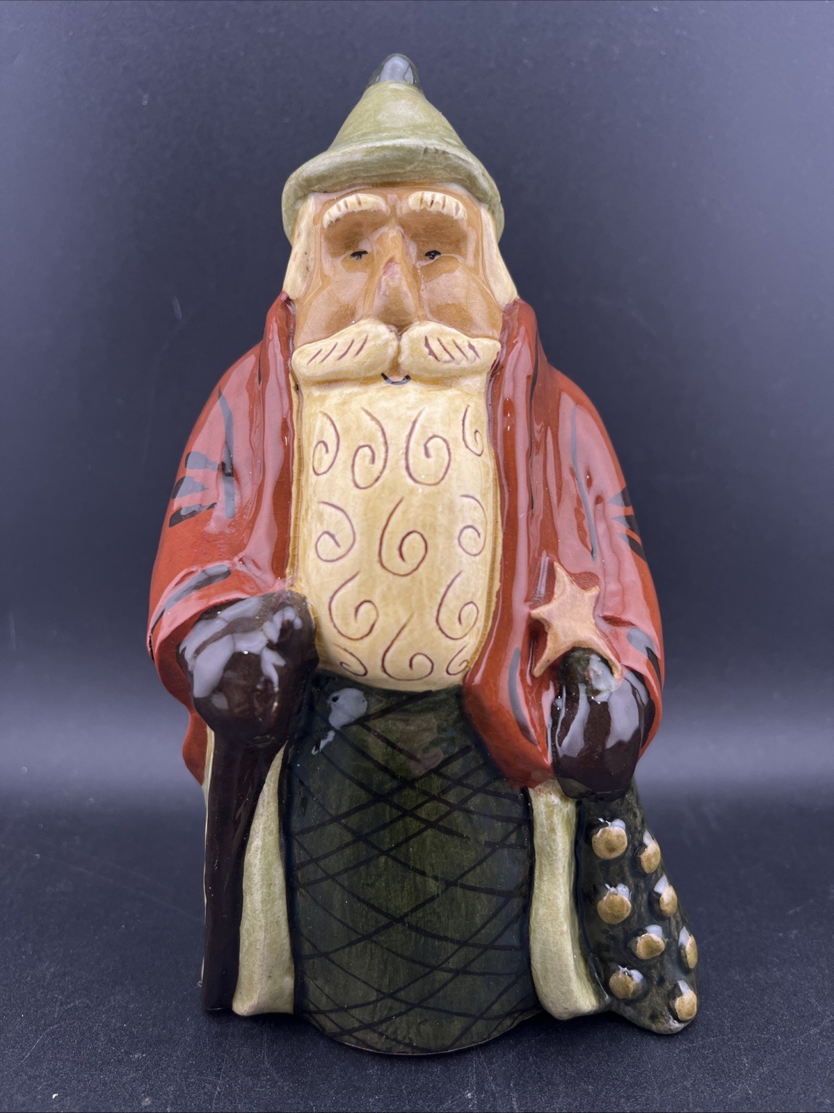 Eldreth Pottery Santa Claus 2010 Redware Folk Art Christmas 8