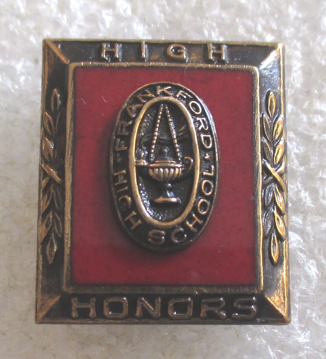 Vintage Frankford High School -High Honors Award Pin -Philadelphia, Pennsylvania