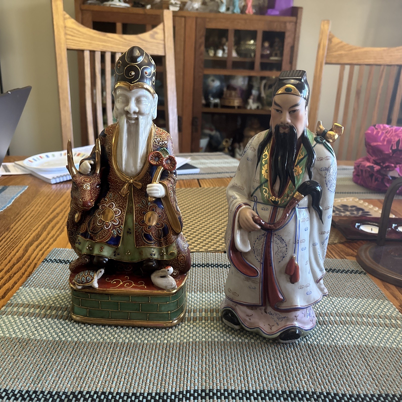 2 Vintage Asian Figurines 