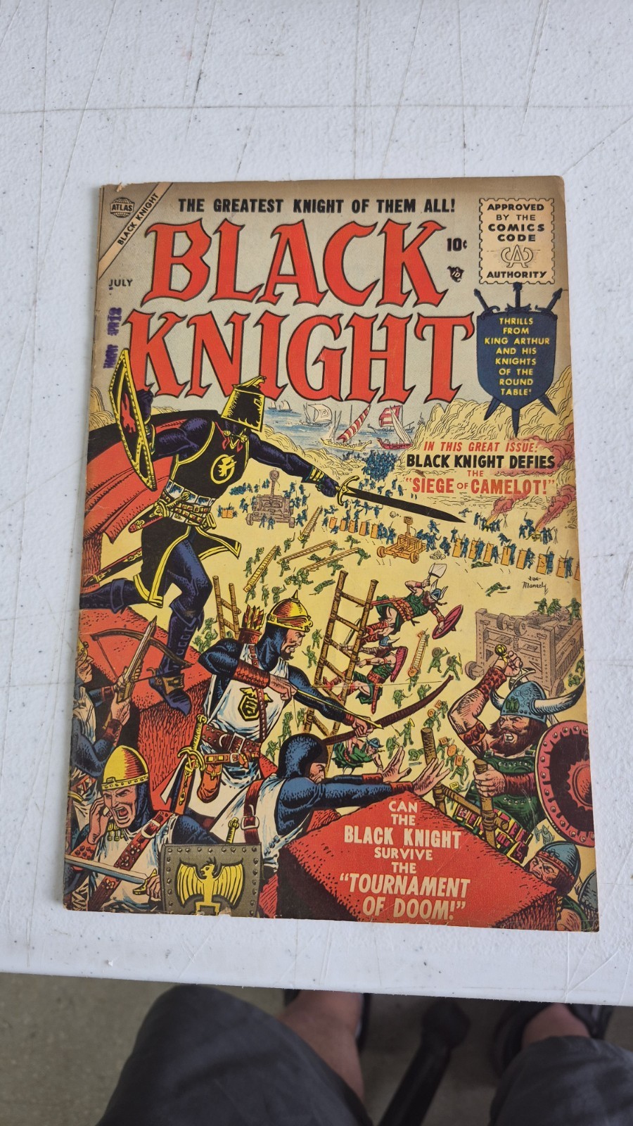 Black Knight #2 (1955) Stan Lee Story Rare Golden Age Atlas Comic Good Condition