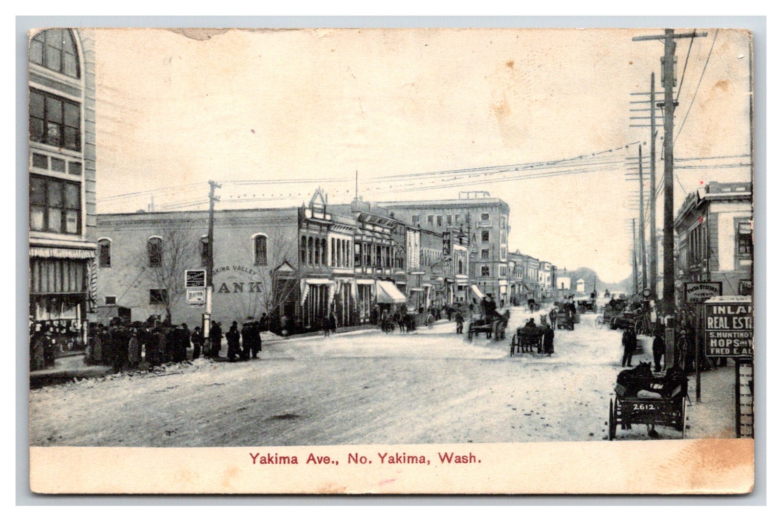 Yakima Ave Busy Street Scene, No. Yakima WA