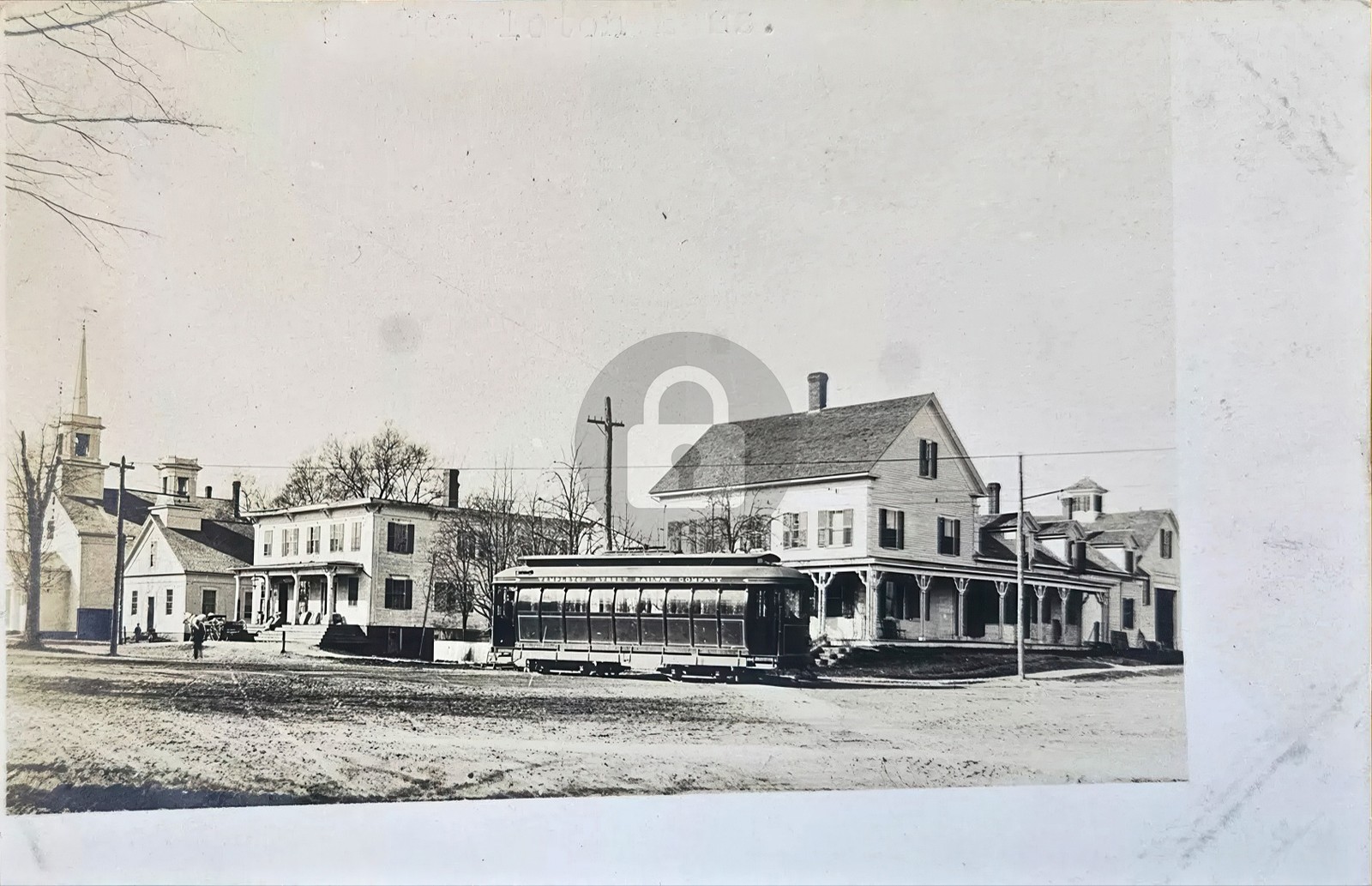 Templeton MA Massachusetts Street Trolley RPPC Photo Postcard COPY Templeton MA Massachusetts Street Trolley RPPC Photo Postcard COPY