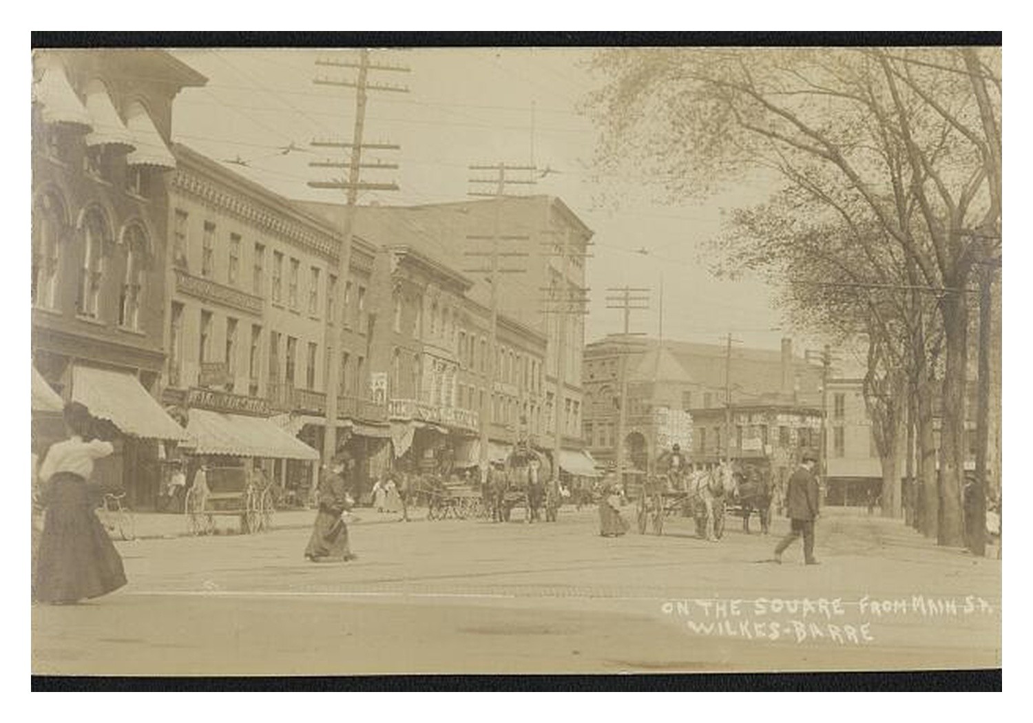 Wilkes-Barre Pennsylvania Main Street Standard Postcard Wilkes-Barre Pennsylvania Main Street Standard Postcard