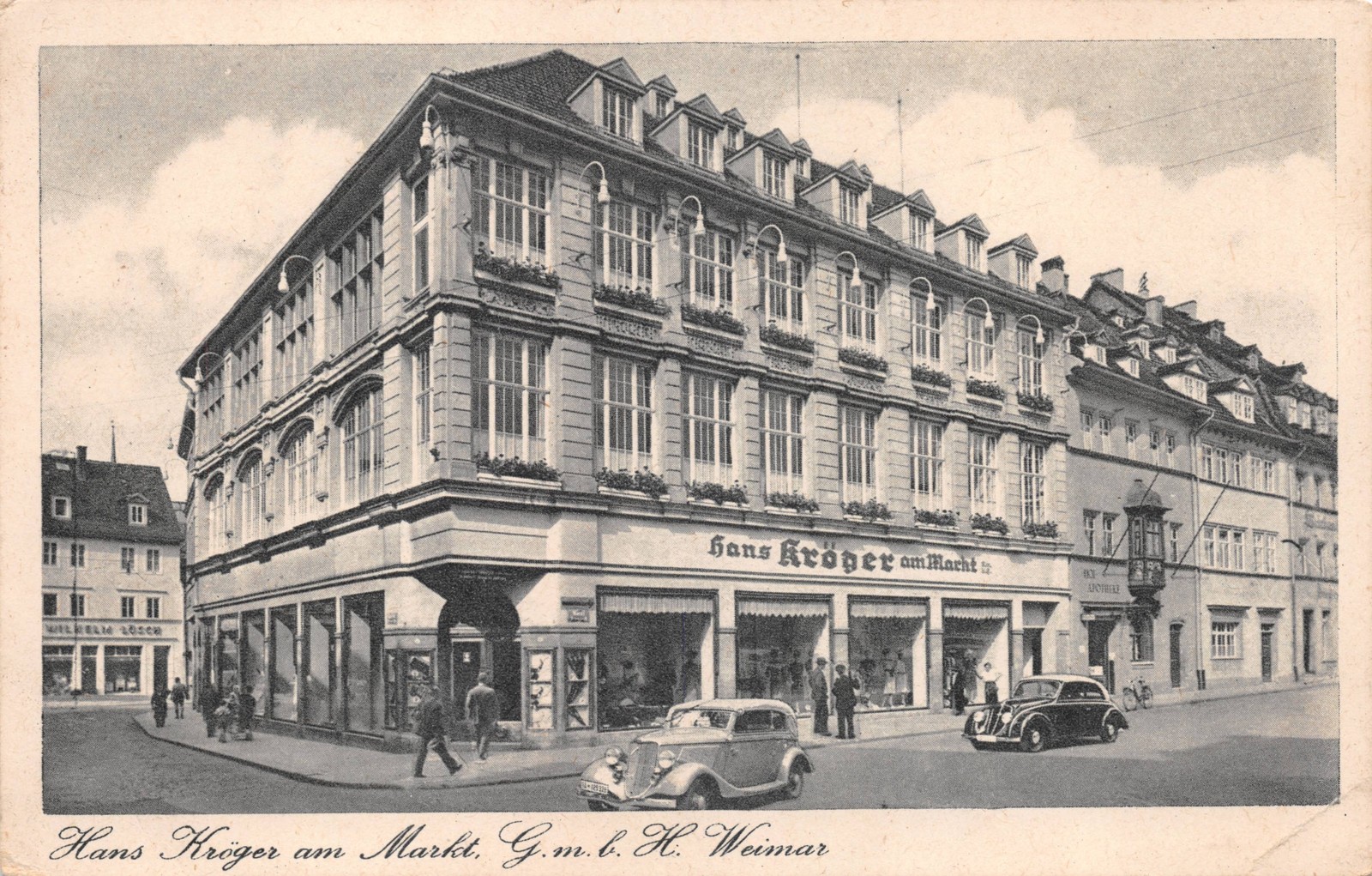Vintage Postcard Hans Kroger Am Markt Department Store Weimar, 7.31.2025-1-0075
