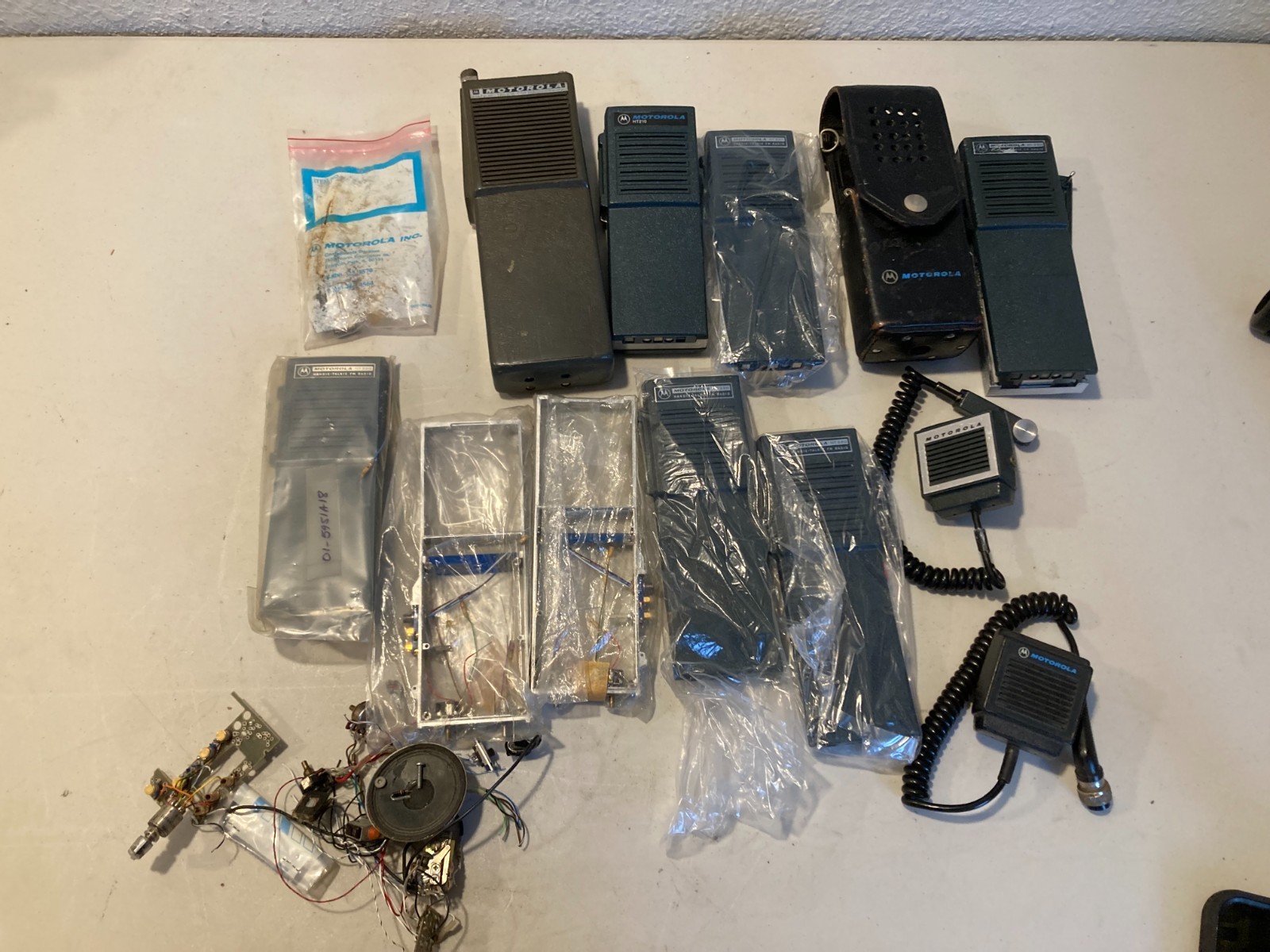 Vintage Motorola Speaker Microphone & Radio Parts Lot