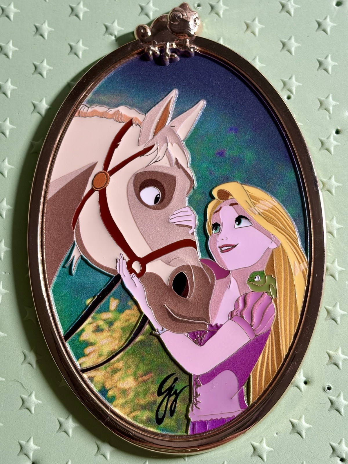 Disney Trading Pin Artland Rapunzel Maximus Oval Series Big Sweetheart LE 300