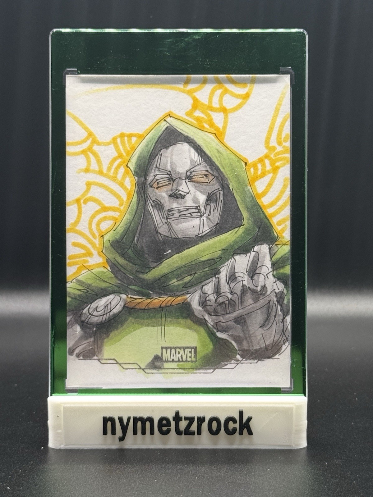 2025 Topps Chrome Marvel Studios Doctor Doom Sketch by DMN 🔥🔥