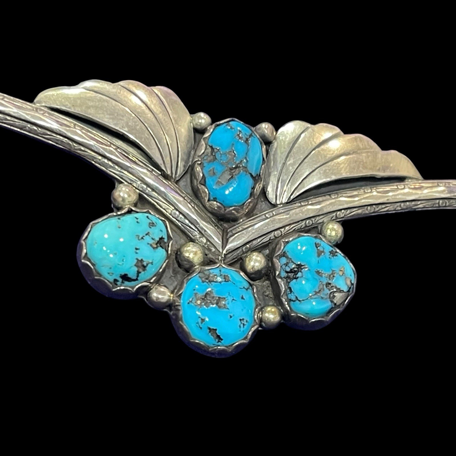 Sterling Silver Turquoise Necklace Native American Navajo Southwest Style 20” Sterling Silver Turquoise Necklace Native American Navajo Southwest Style 20”