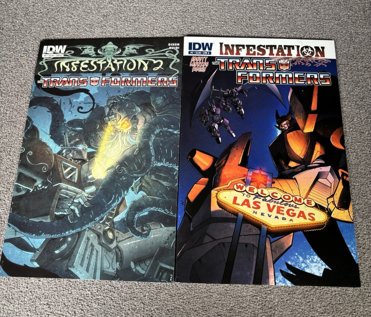 IDW Transformers Infestation 1 and 2 Cover A Variation