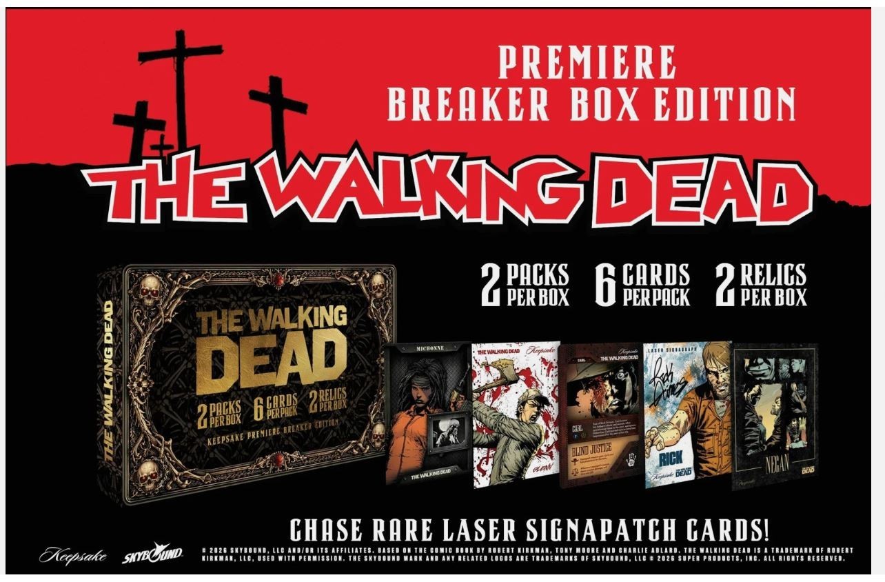 2026 The Walking Dead Keepsake Premiere Breaker Box IN STOCK & IMMEDIATE SHIP