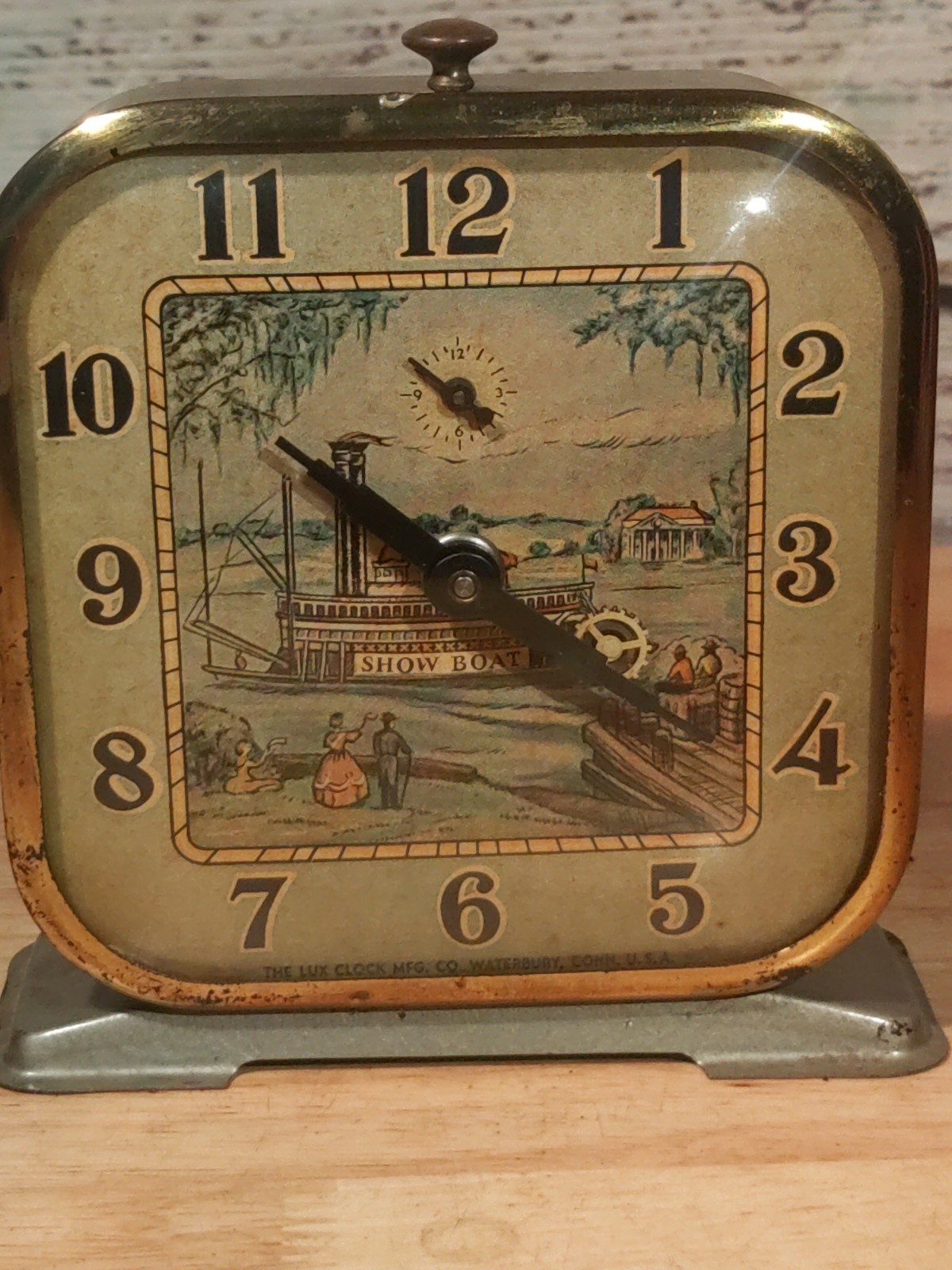 VINTAGE LUX STEAMBOAT ALARM CLOCK WORKING WITH ALARM VINTAGE LUX STEAMBOAT ALARM CLOCK WORKING WITH ALARM