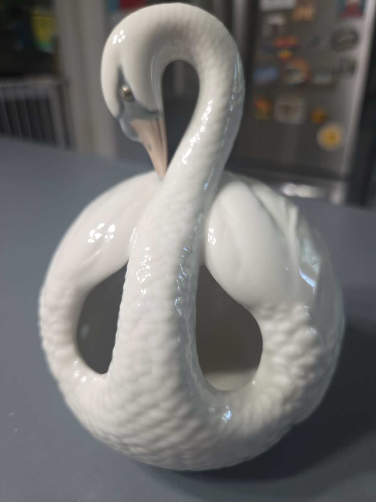 Retired Vintage  Lladro Spain Porcelain Swan  4829 Glossy 