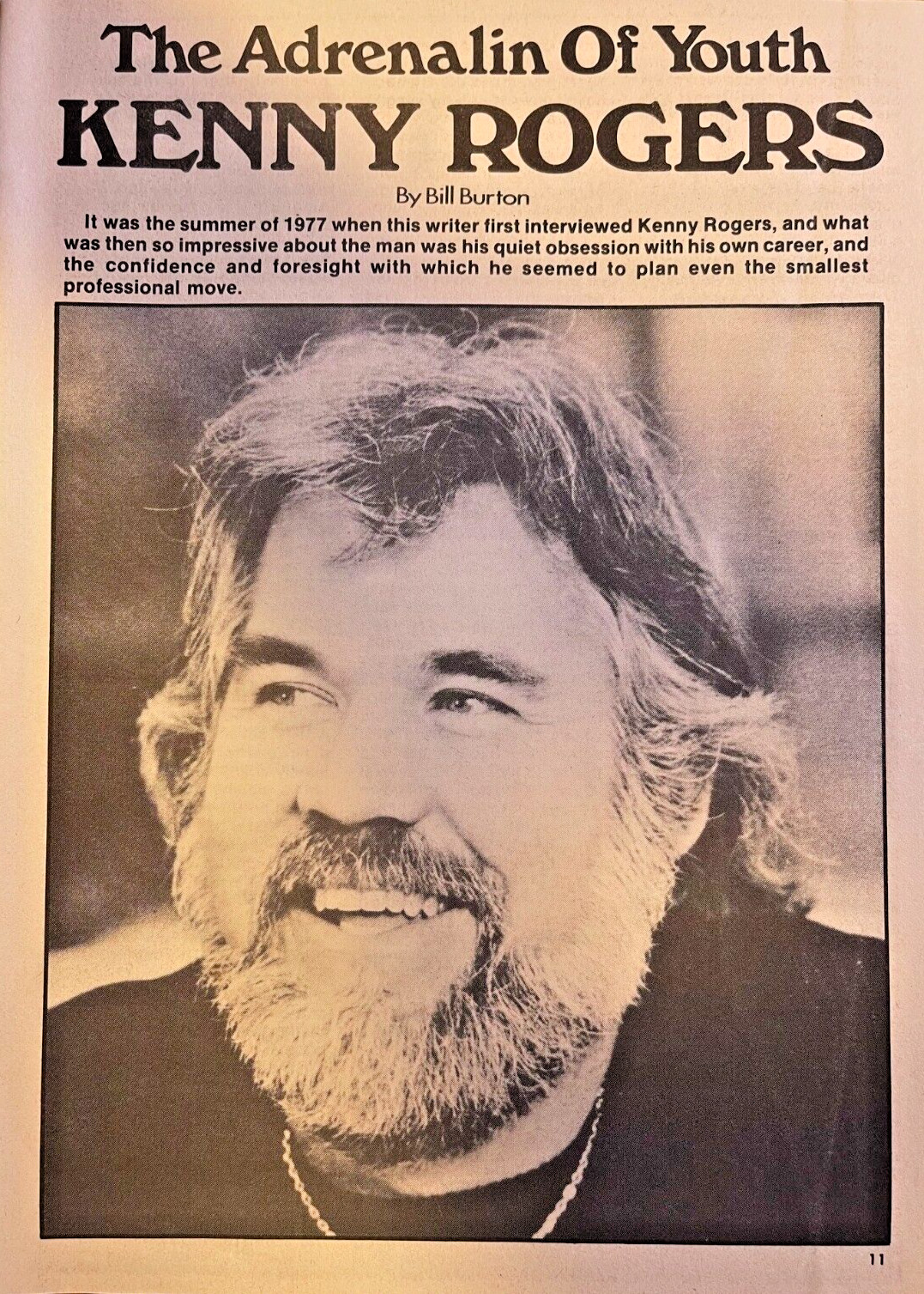 1980 Country Singer Kenny Rogers