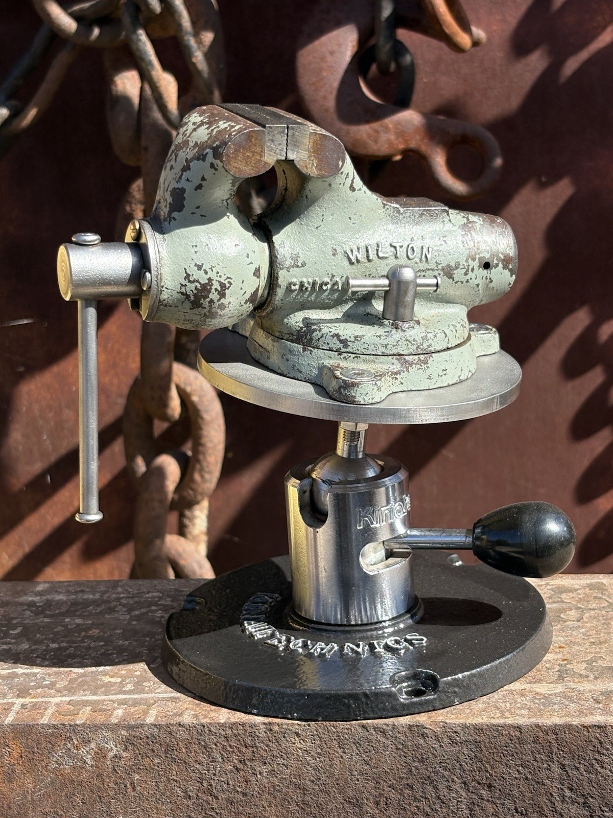 Collectible Vintage Wilton 2 “ Baby Bullet Vise On Kinatechnics Positioner 🇺🇸