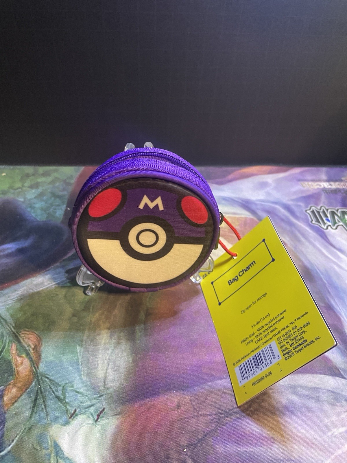 Pokémon Target Exclusive Master Ball Bag Charm Clip Case- BNWT - New 2026