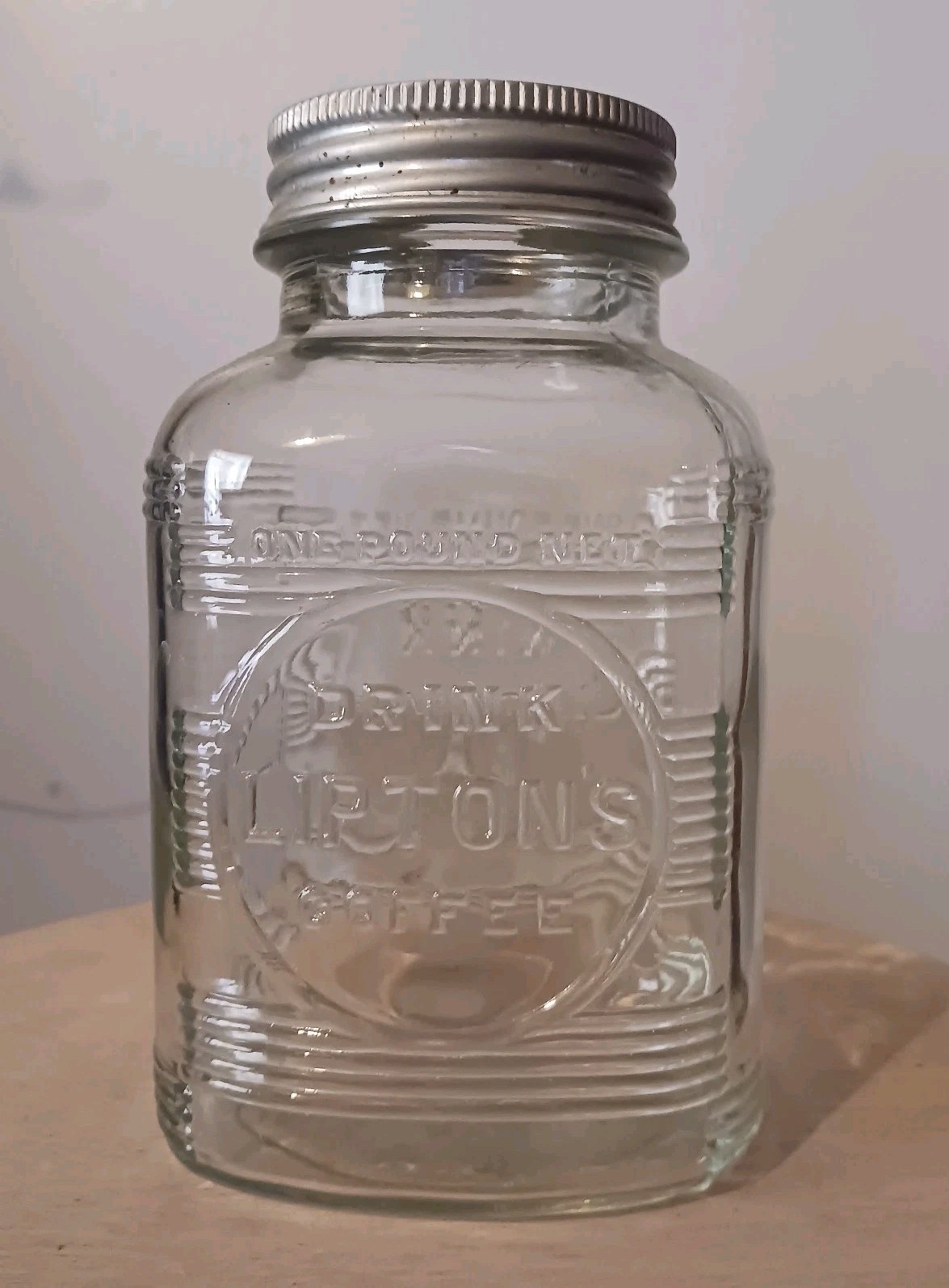 VERY RARE Vtg. 2 Sided Embossed LIPTON Brand \