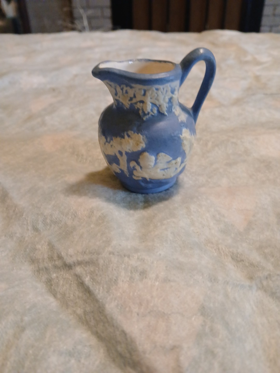 Wedgewood Mini Jug Jasper Ware Antique Vintage