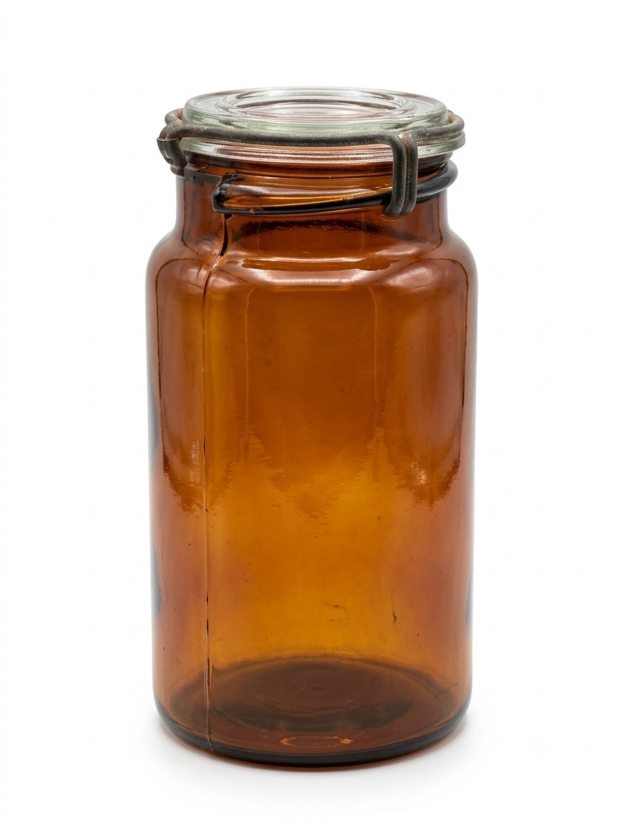Pint, Amber, P Lorillard Co Tobacco Jar Pint, Amber, P Lorillard Co Tobacco Jar