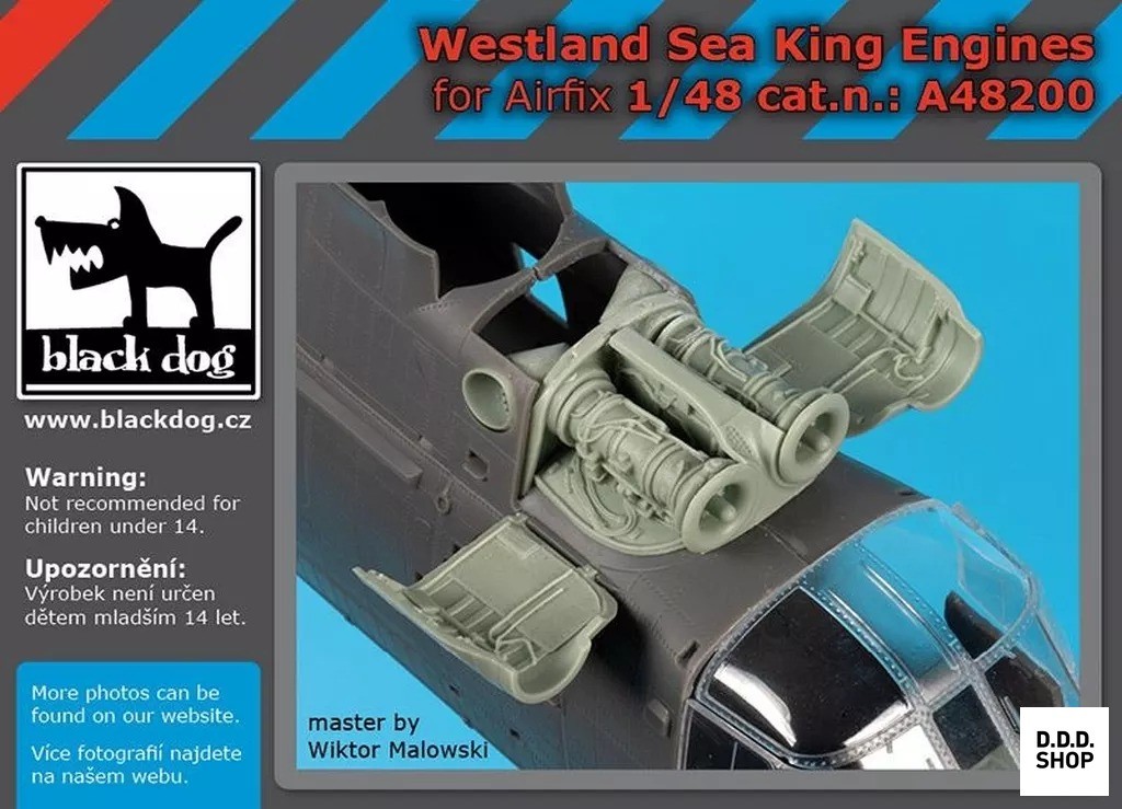 1/48 Westland Sea King Engine Airfix Detail Up Parts Haua48200 Plastic Model
