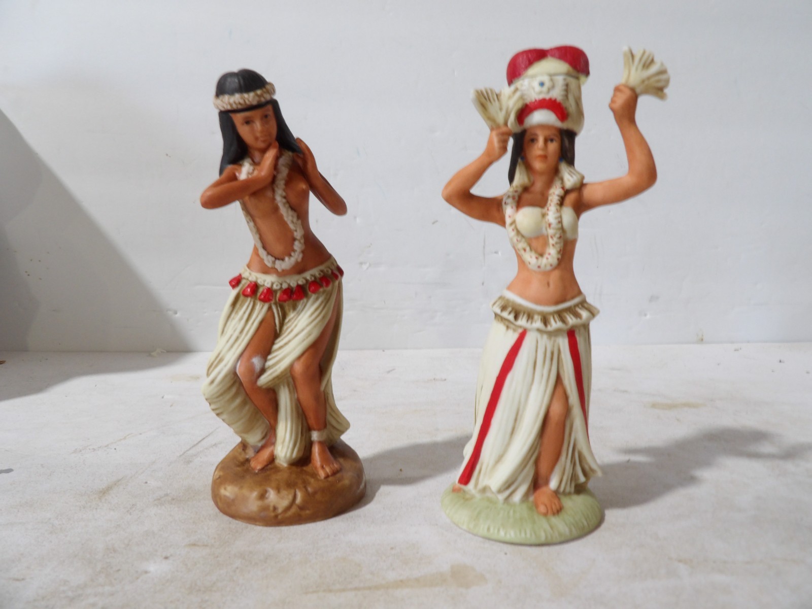Hula Dancer & Topless Hula Dancer Miniature Decanter's