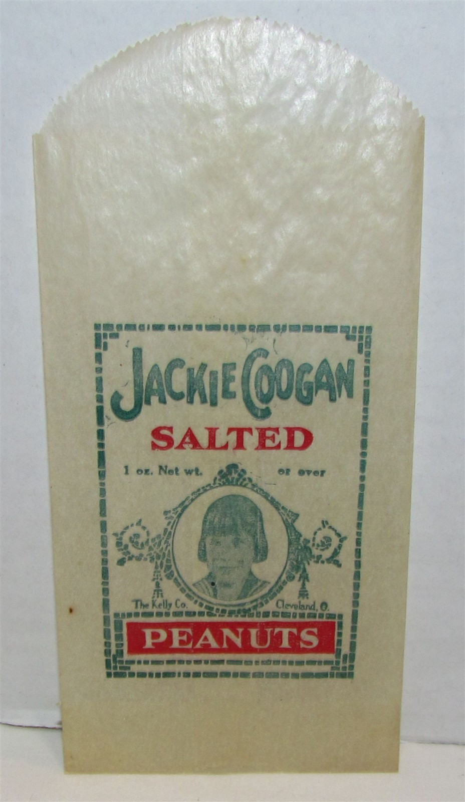 1920\'s Jackie Coogan Salted Peanuts Bag